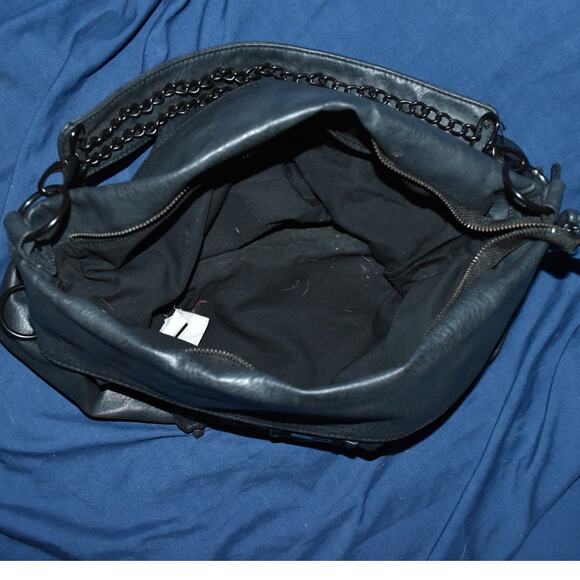 Billabong Convertible Top Handle Tote Hobo Bag Purse Black - Picture 3 of 10